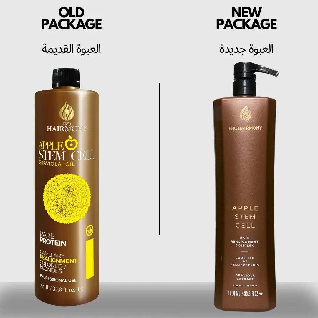 Brazilian Hair Straightening Keratin Treatment Apple Stem Cell Protein 1L (33,81 Fl. oz) Pro Hairmony