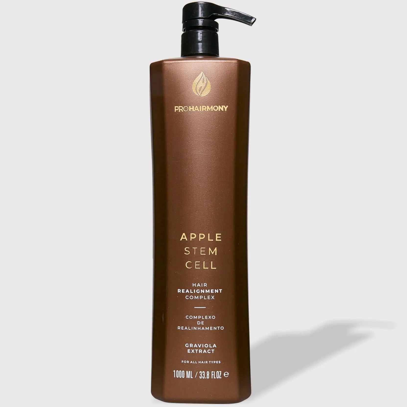 Brazilian Hair Straightening Keratin Treatment Apple Stem Cell Protein 1L (33,81 Fl. oz) - Pro Hairmony | Professional Hair Smoothing Treatment