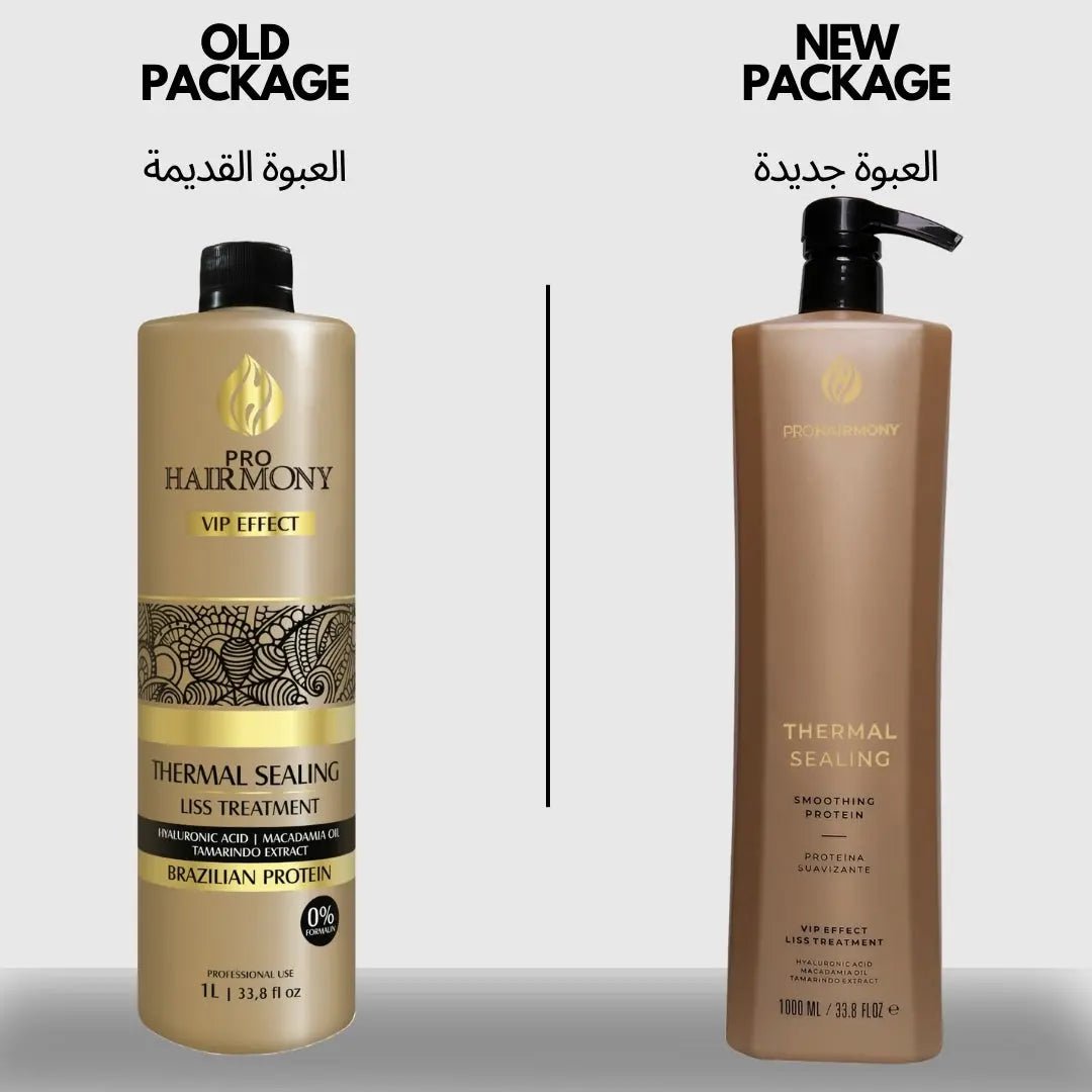 Brazilian Hair Straightening Keratin Treatment Thermal Sealing Protein 1L (33,81 Fl. oz) - Pro Hairmony | Professional Hair Smoothing Treatment