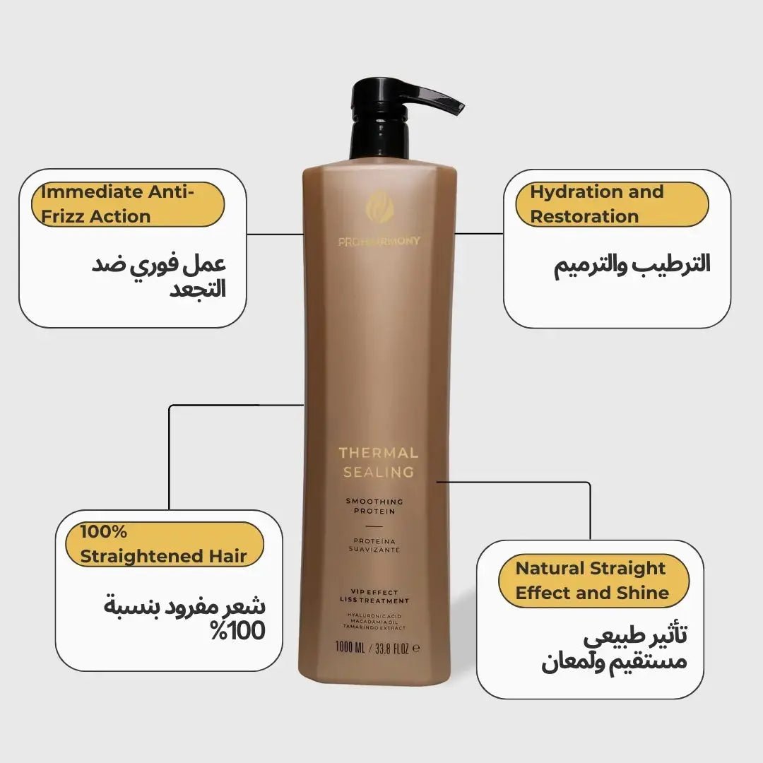Brazilian Hair Straightening Kit Thermal Sealing and Apple Stem Cell 1L - Pro Hairmony | Professional Hair Smoothing Treatment